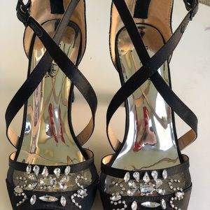 Badgley Mischka Kandall Hannah Embellished Strap